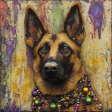 German Shephard Sign, Dog Sign, DCO-13492, Sign For Wreath, 10x10